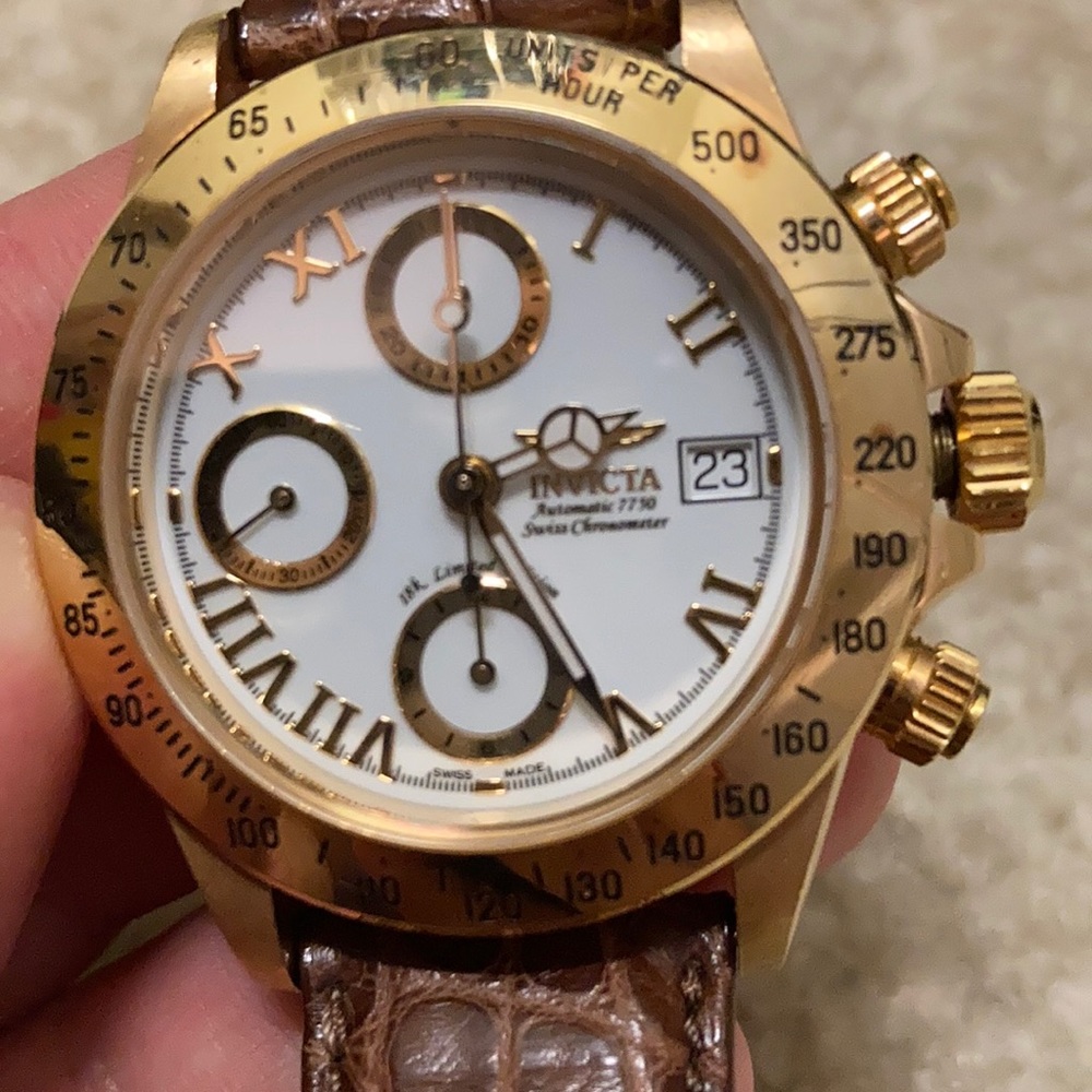 Gold Lt Ed Invicta watch
